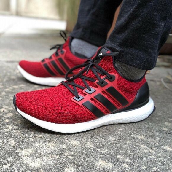 NEW Adidas Ultraboost 4.0 Power Red Core Black Size 10 US 9.5 UK 44 EUR EE3703 - Picture 5 of 11